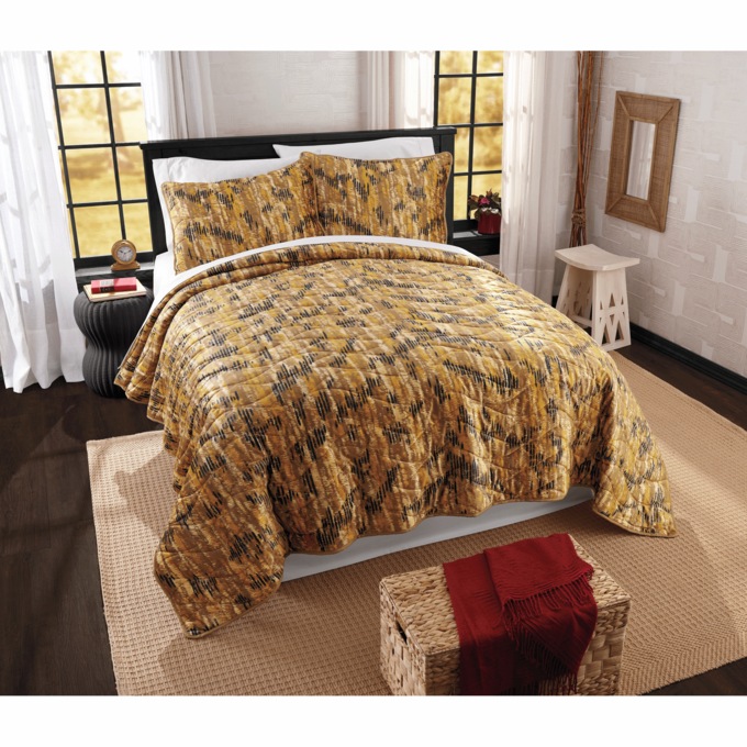 Velvet Animal Print Sham, , large