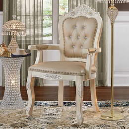Emmeline Crystal-Tufted Chair, , large