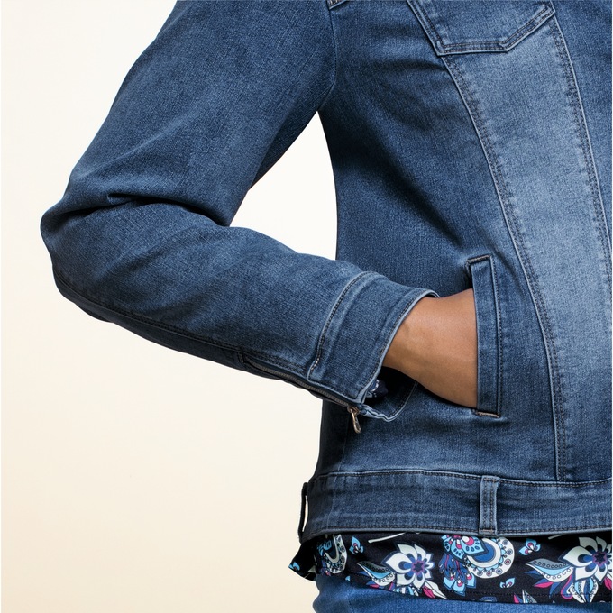 Denim Stretch Jacket, , large