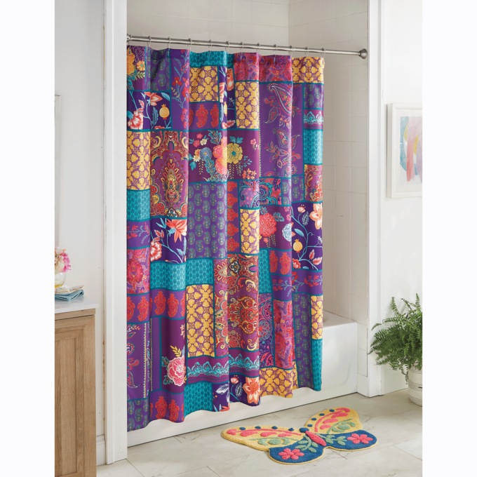 Boho Shower Curtain, , large