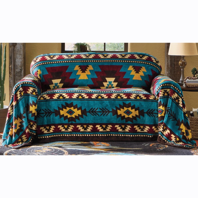 Southwestern Furniture Throw, , large