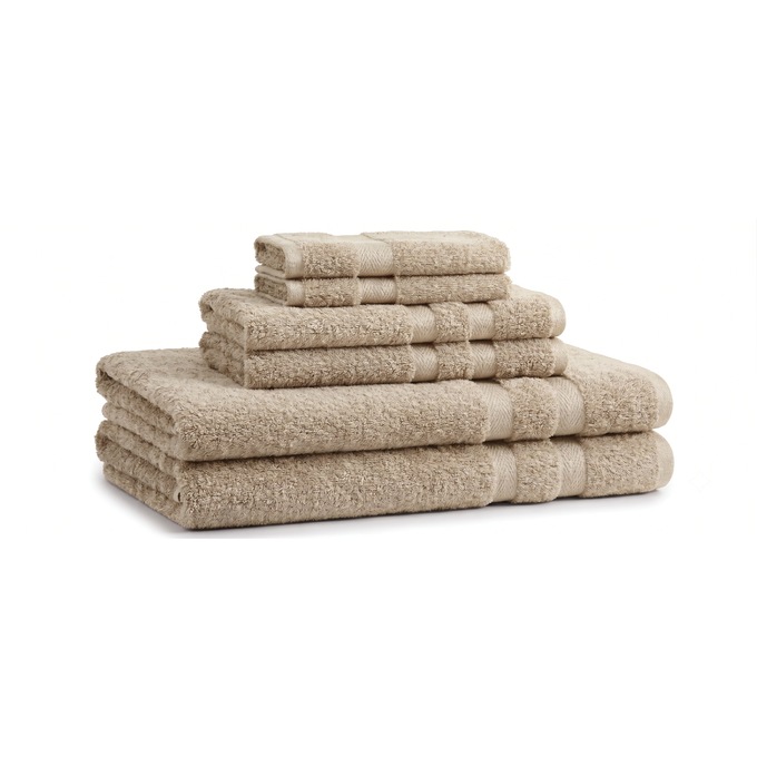 Autumn Bliss Luxury 6-Piece Towel Set, Latte, large