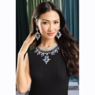 Crystal Color/Clear Necklace & Earring Set, , large