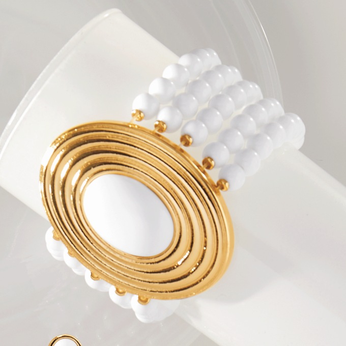 White Bead Jewelry Collection, , large