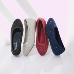 Skechers Stretch Fit&reg; Cleo Mesmerizing Nights Beaded Slip-On , , large