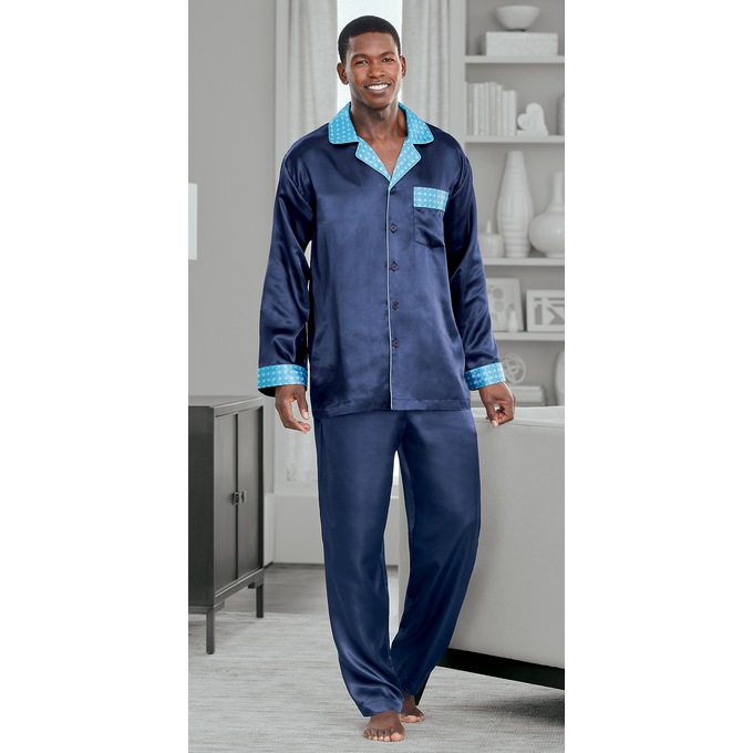 Steve Harvey Burgundy Scroll PJ, , large