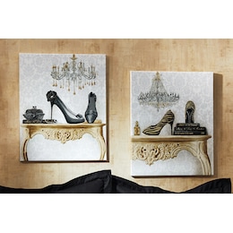 Set of 2 High Heel Fashion Wall Art, , large