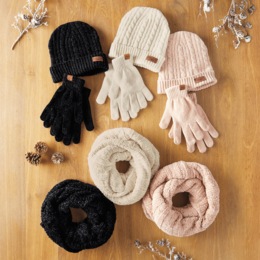 Crazy Soft Chenille Hat/Scarf/Glove Set, , large