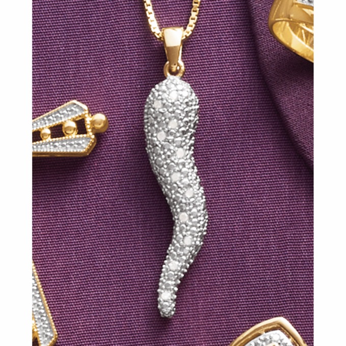 Diamond Horn Pendant, , large