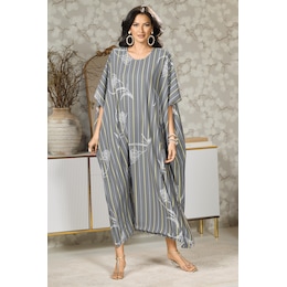 Taylor Faux-Pearl Embellished Long Caftan, , large