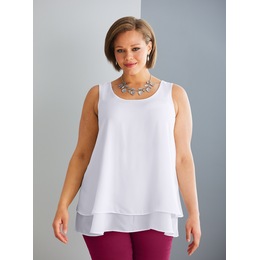 Racin Flutter Top, Bright White, large