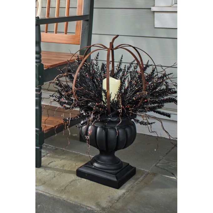 Lit Halloween Pumpkin Urn Filler and Classic Urn - Buy Both and Save, , large
