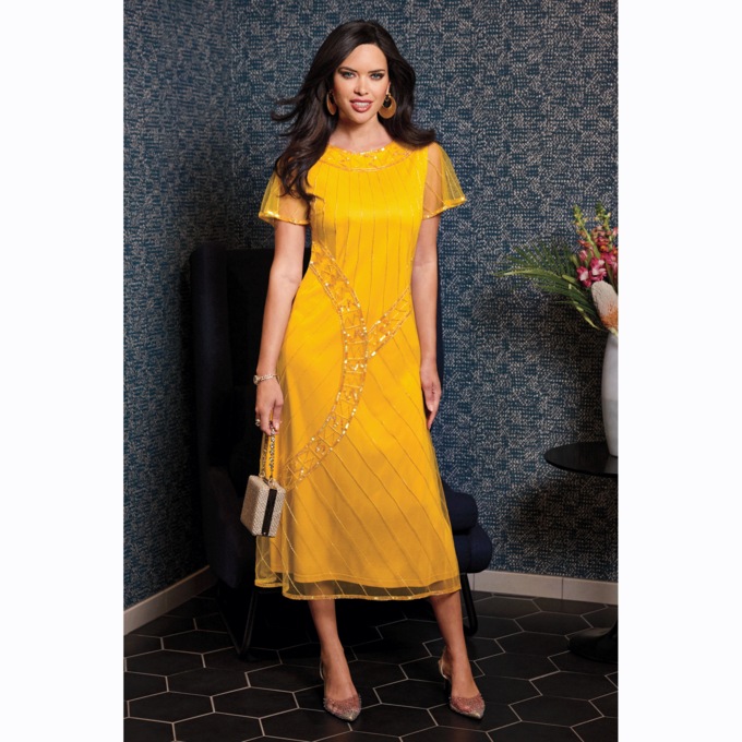 Oksana Beaded Social Dress, , large