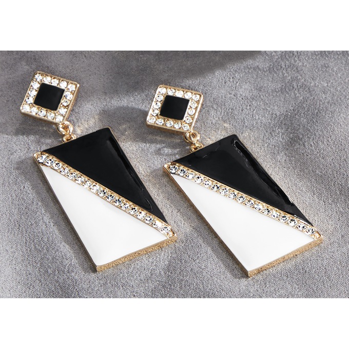 Black/White Patterned Bracelet or Earrings, , large