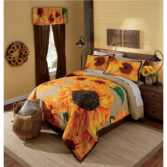 Sunflower Harvest Comforter Set Midnight Velvet