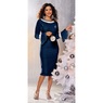 Rhinestone Velvet Dress, , large