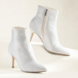 Rhinestone-Studded Bootie, , large