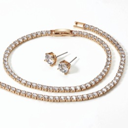 Cubic Zirconia Jewelry Set, , large