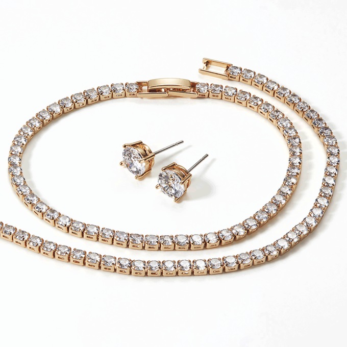 Cubic Zirconia Jewelry Set, , large
