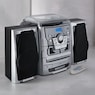 Montgomery Ward 6-in-1 Deluxe Turntable iPod/MP3 AM/FM CD/Cassette, Silver, large