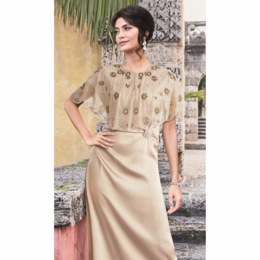 Floral Embellished Cape, , large