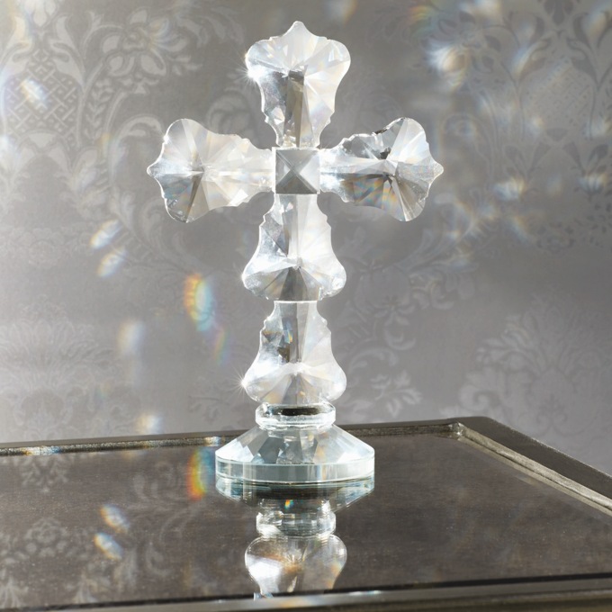 Standing Crystal Cross, , large