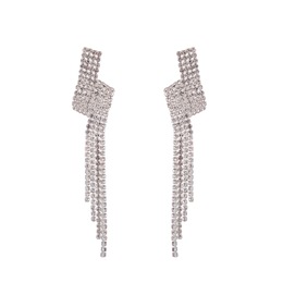 Zigzag Chandelier Earrings, , large