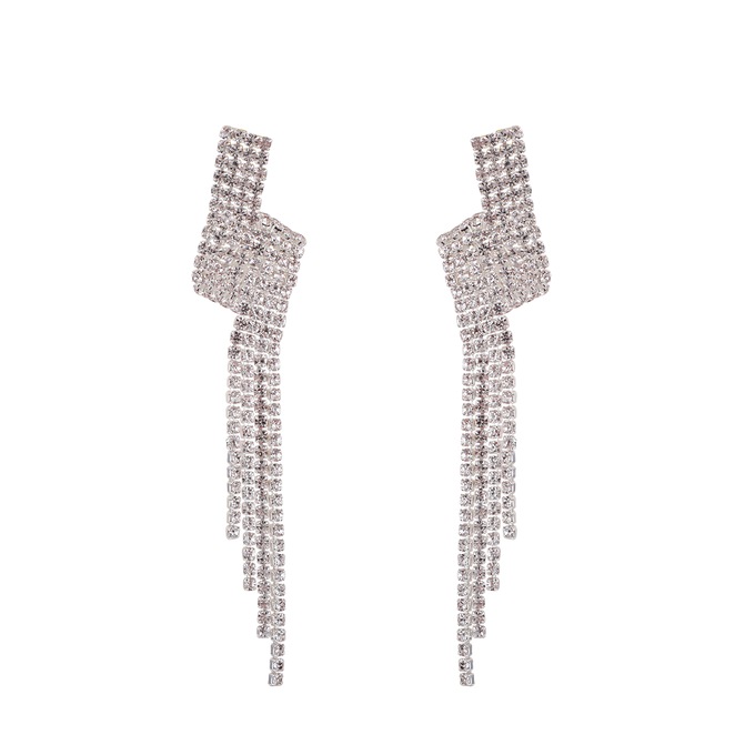 Zigzag Chandelier Earrings, , large