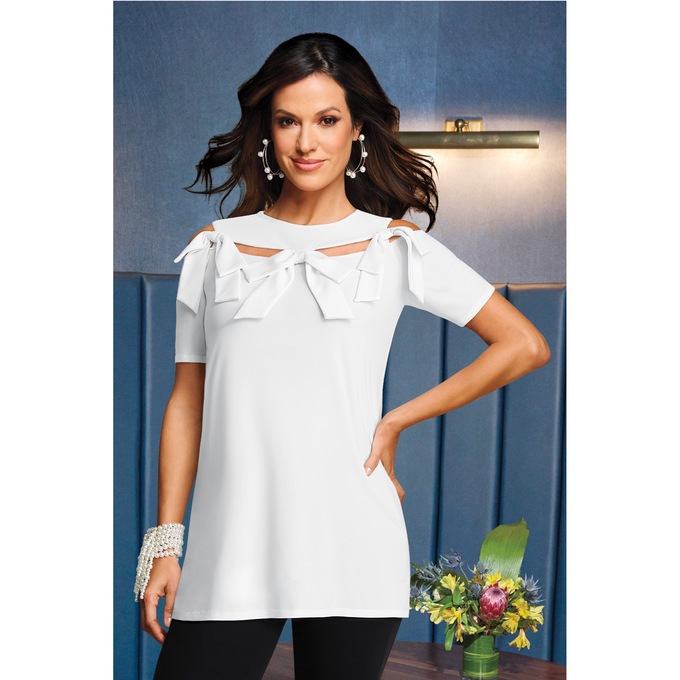 Bisha Bow Tunic, , large