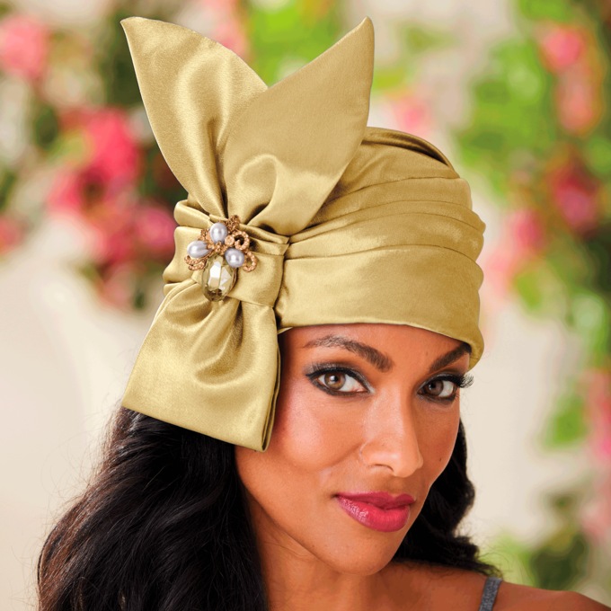 Turban with Brooch, , large
