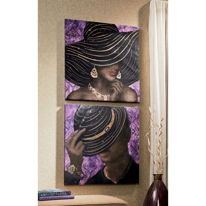 Dazzling Man and Woman Canvases - Buy Both and Save, , large