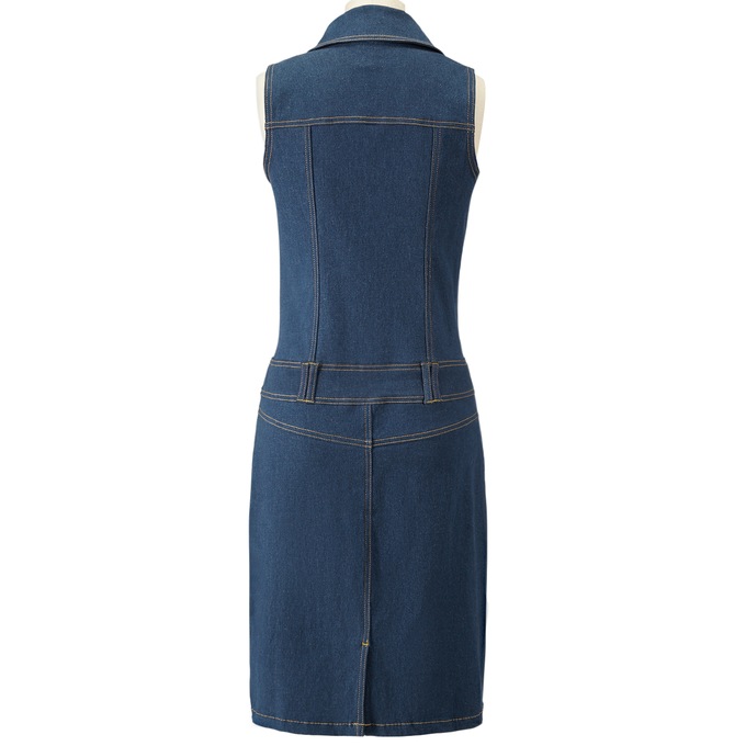 Stretch Denim Dress, , large