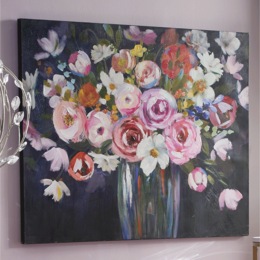 Color Contrast Floral Canvas, , large