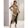 Argo Asymmetrical Fringe Dress, , large