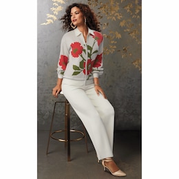 Layla Sweater-Knit Pant Set, , large