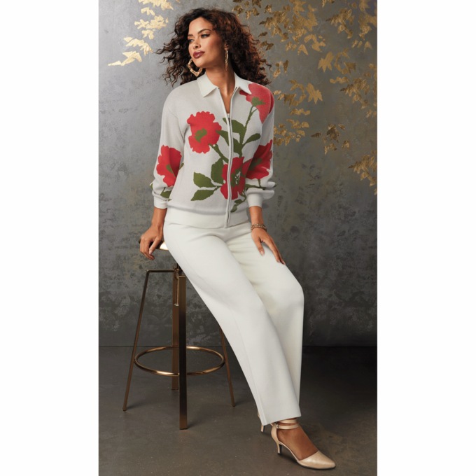Layla Sweater-Knit Pant Set, , large