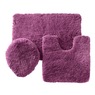 Color Connection 3-Piece Shag Bath Mat Set, , large