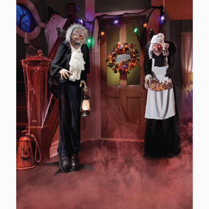 Agnes the Maid Sound-Activated Animated Halloween Prop, , large