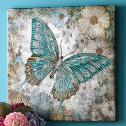 Embellished Butterfly Wall Art, , large