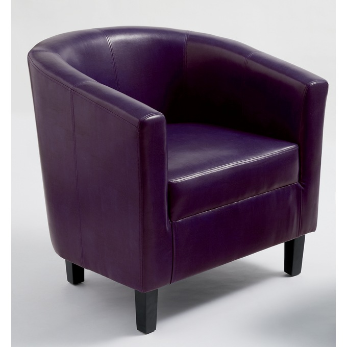 Hudson Barrel Chair, Purple, large