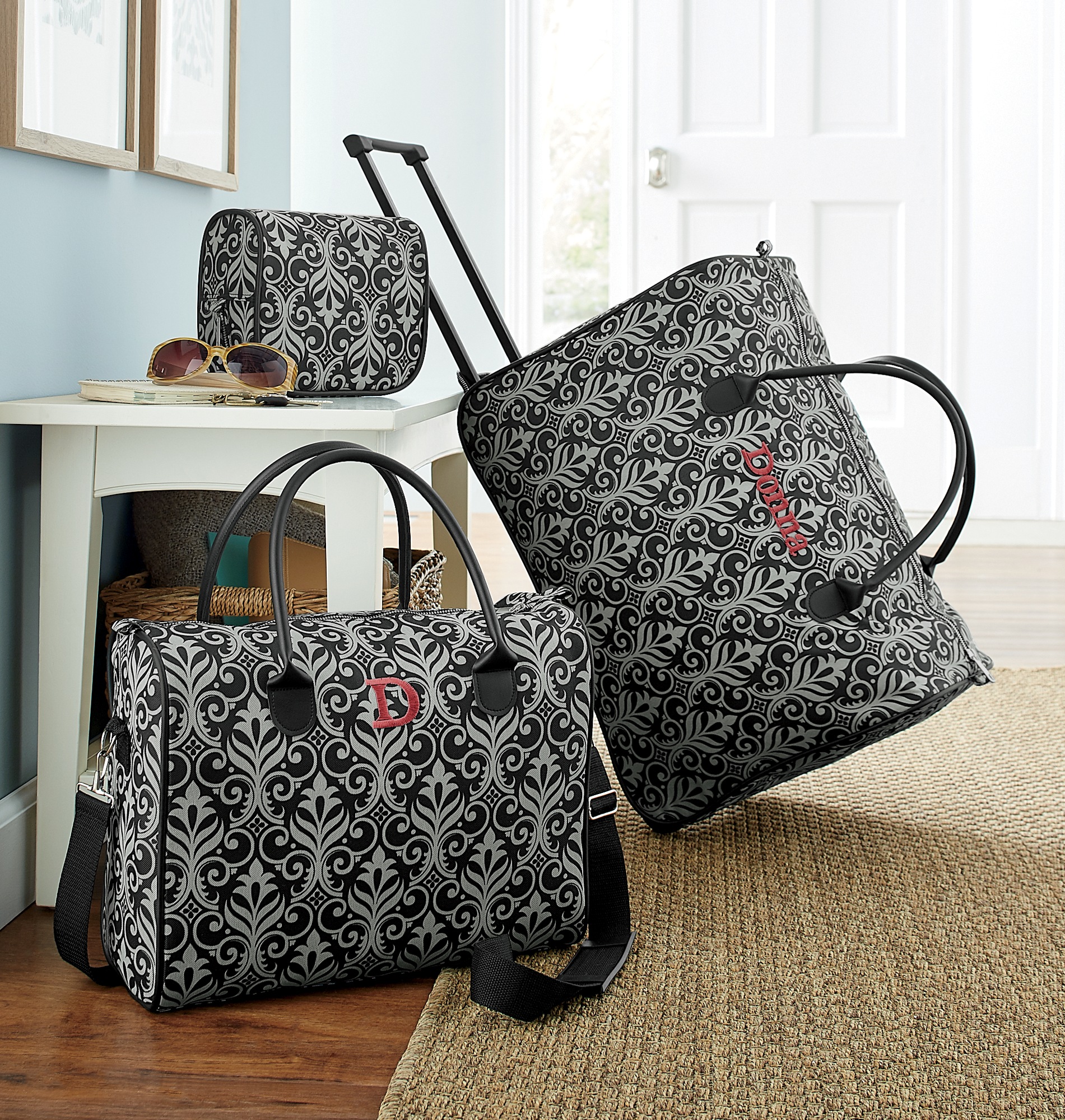 monogram luggage set