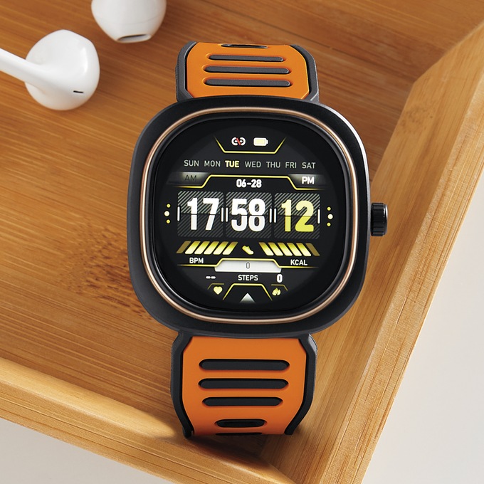 Adventurer Pro Smartwatch, Orange Black, large