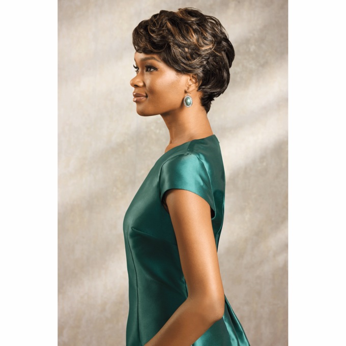 Tanesha Human-Hair Wig, , large