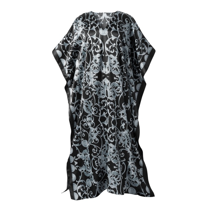 Alluring Long Caftan with V-Neck, , large