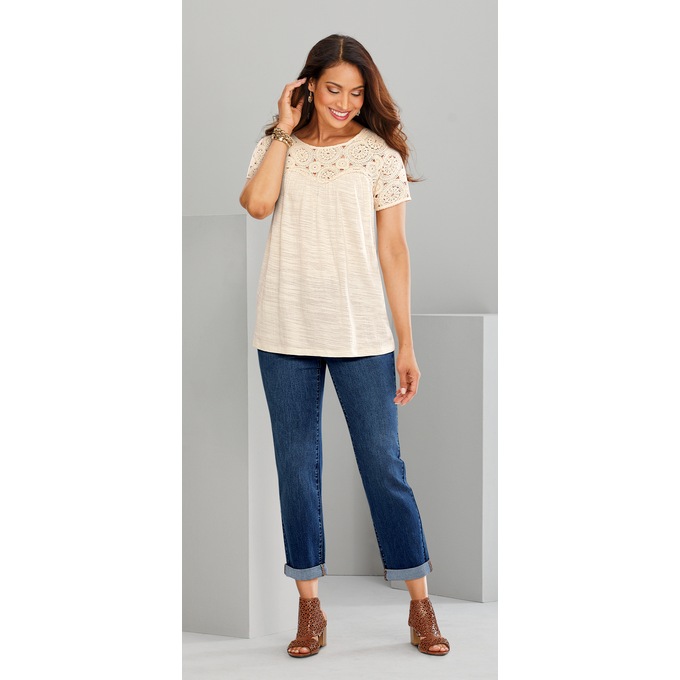 Alexis Crochet Top, , large