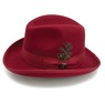 Stacy Adams Men's Harvey Homburg Hat with Feather Accent, , large