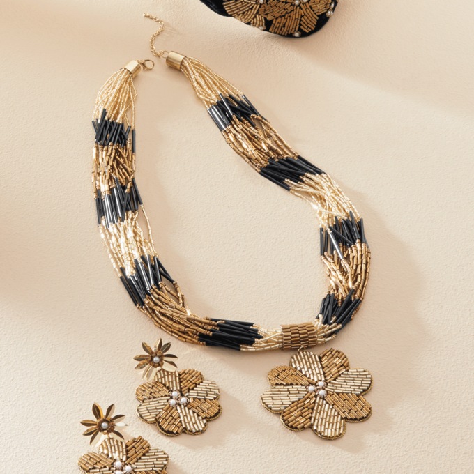 Flower/Seed Bead Jewelry, , large
