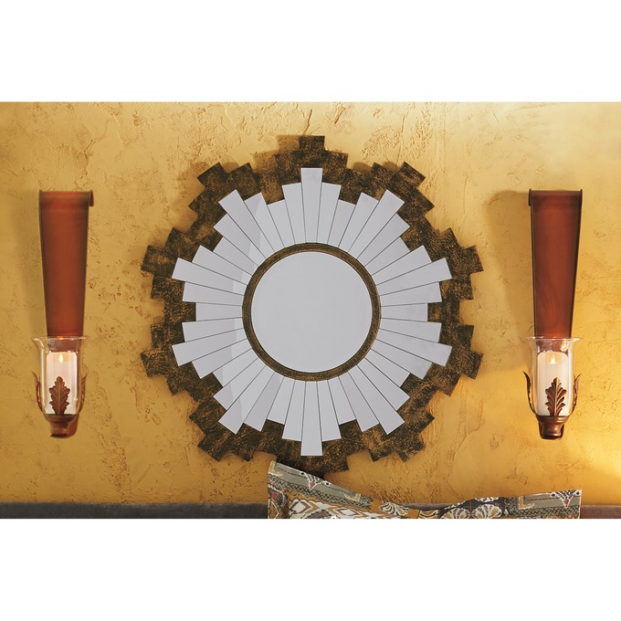 Two-Tone Sunburst Mirror, , large