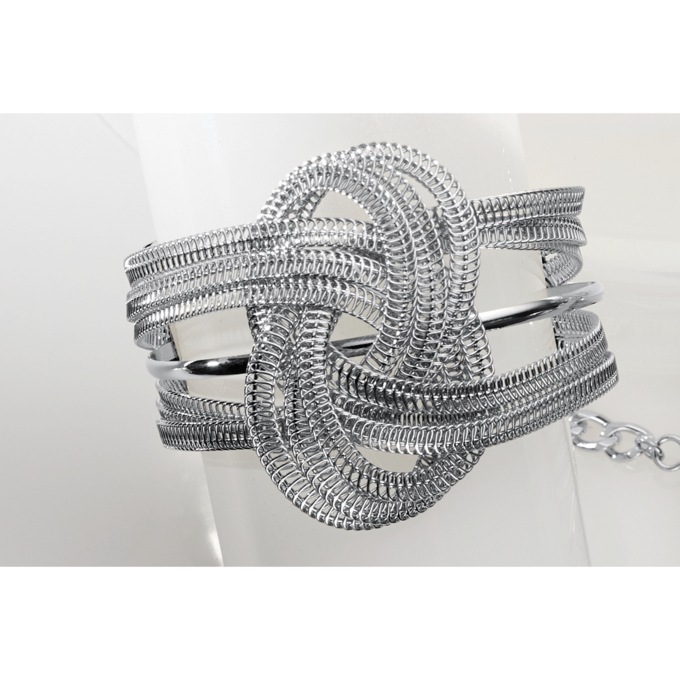 Metal Knot Cuff, , large