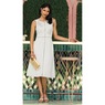 Reiana Fit-and-Flare Dress with Embroidered Rose Detail and Scalloped Edging, , large